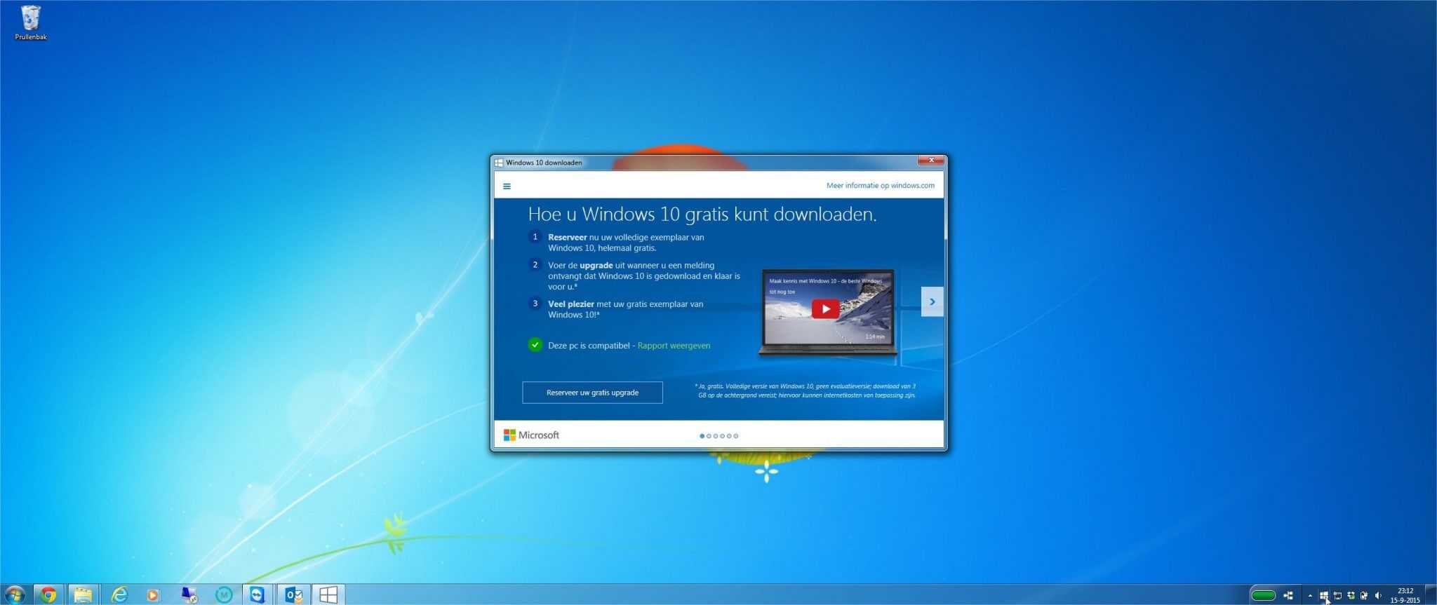 Windows 10 melding verwijderen