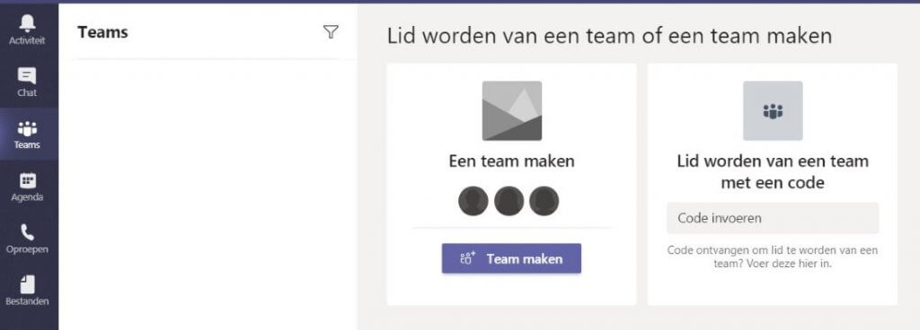 Microsoft Teams Handleiding aanmaken Teams