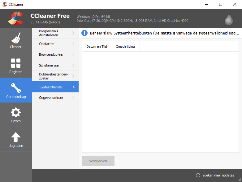 Windows 3 beste programma's ccleaner